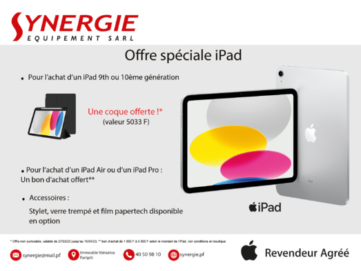 Offre spéciale iPad