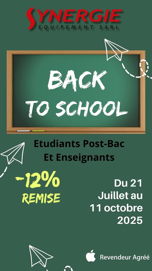 Back To school 2025 ! Préparez votre rentrée avec Synergie !