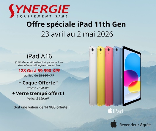 iPad 11ᵉ génération (A16) en offre spéciale avec accessoires offerts iPad 11ᵉ génération (A16) en offre spéciale avec accessoires offerts