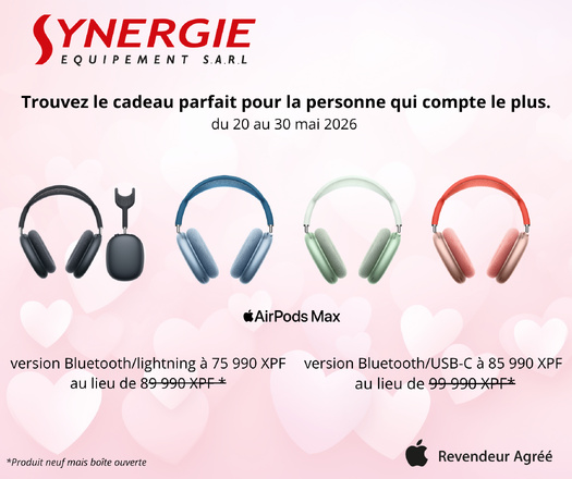 Offres AirPods & AirPods Max chez Synergie