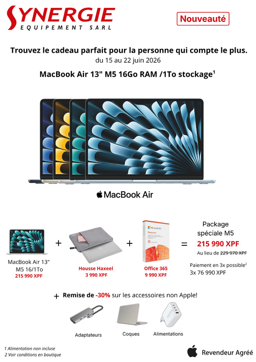 MacBook Air M5 13" : le nouveau standard de la performance en toute légèreté