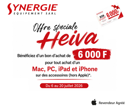 Heiva 2026 : 6 000 F de bon d'achat pour l'achat d'un Mac, PC, iPad ou iPhone