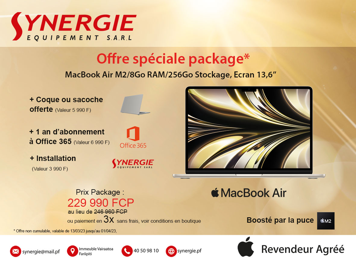 Package spécial MacBook Air M2