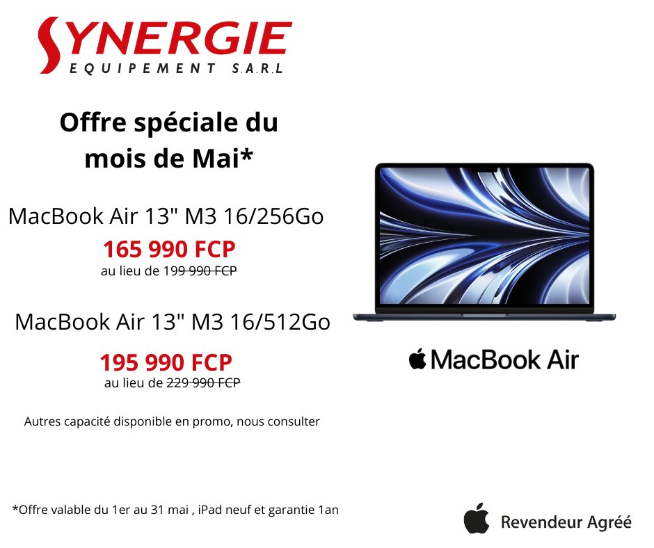 Offre spécial MacBook Air 13" M3
