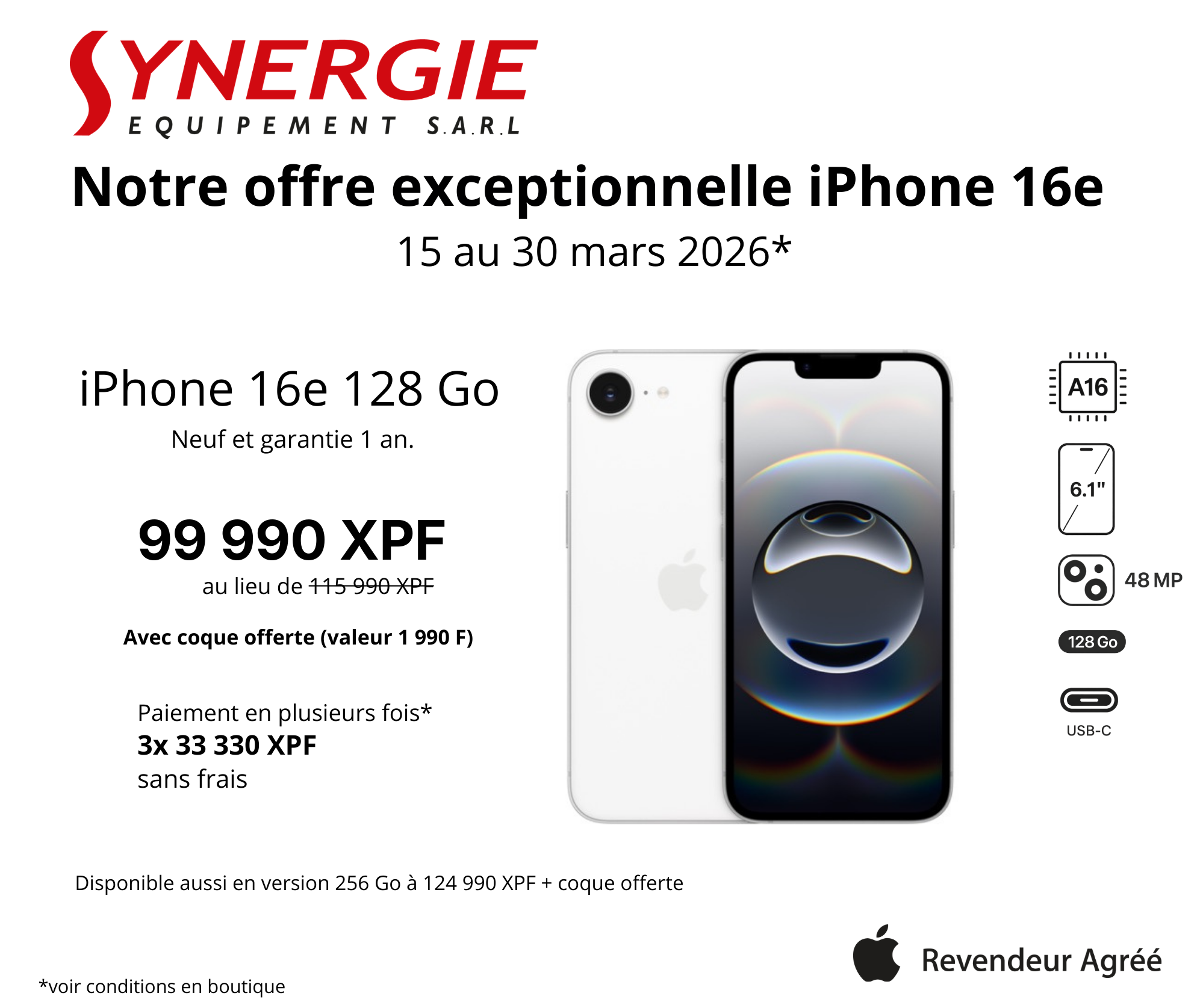 Offres exceptionnelles iPhone
