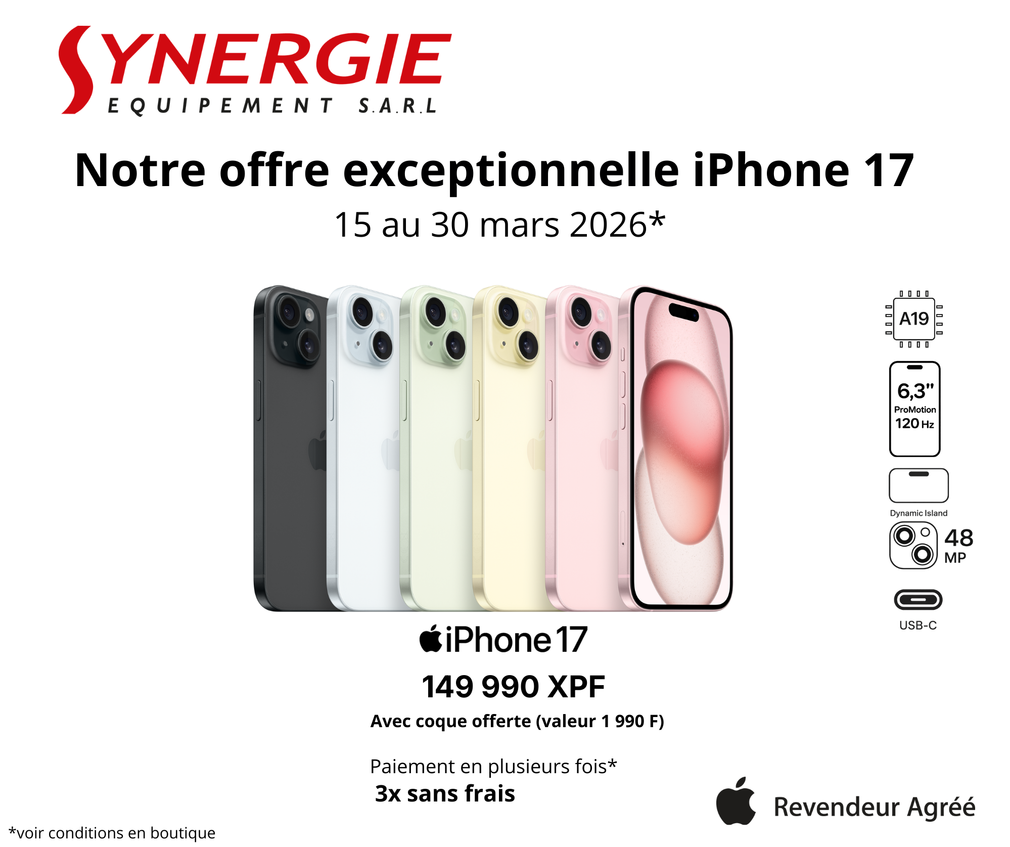 Offres exceptionnelles iPhone