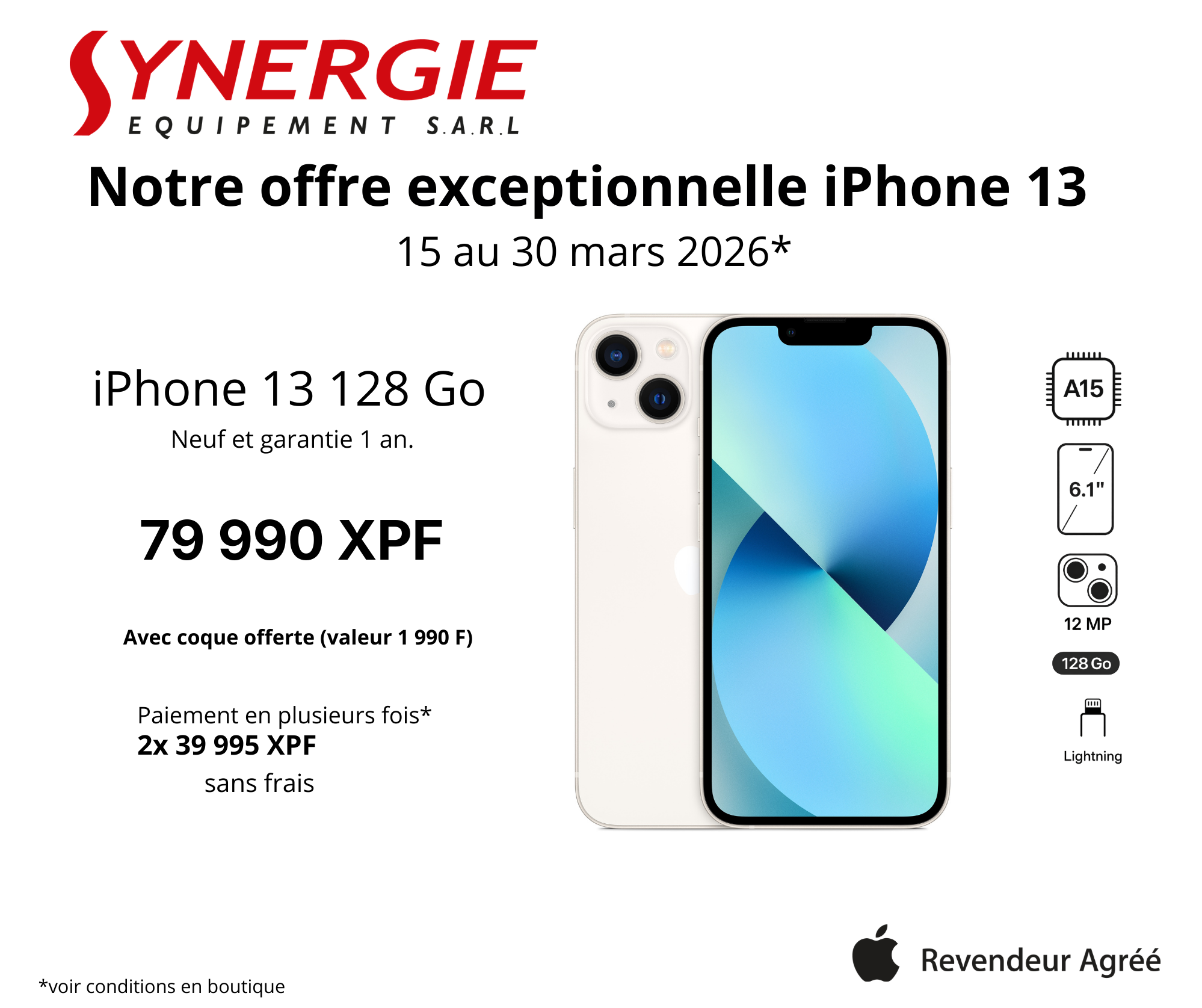 Offres exceptionnelles iPhone