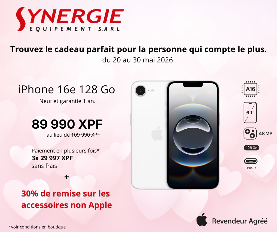 Des offres iPhone à ne pas manquer chez Synergie Equipement