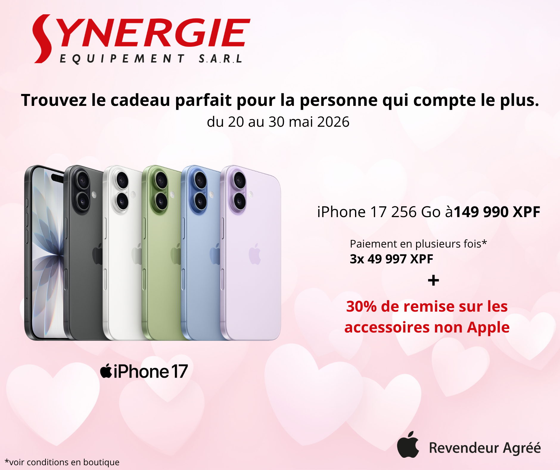 Des offres iPhone à ne pas manquer chez Synergie Equipement
