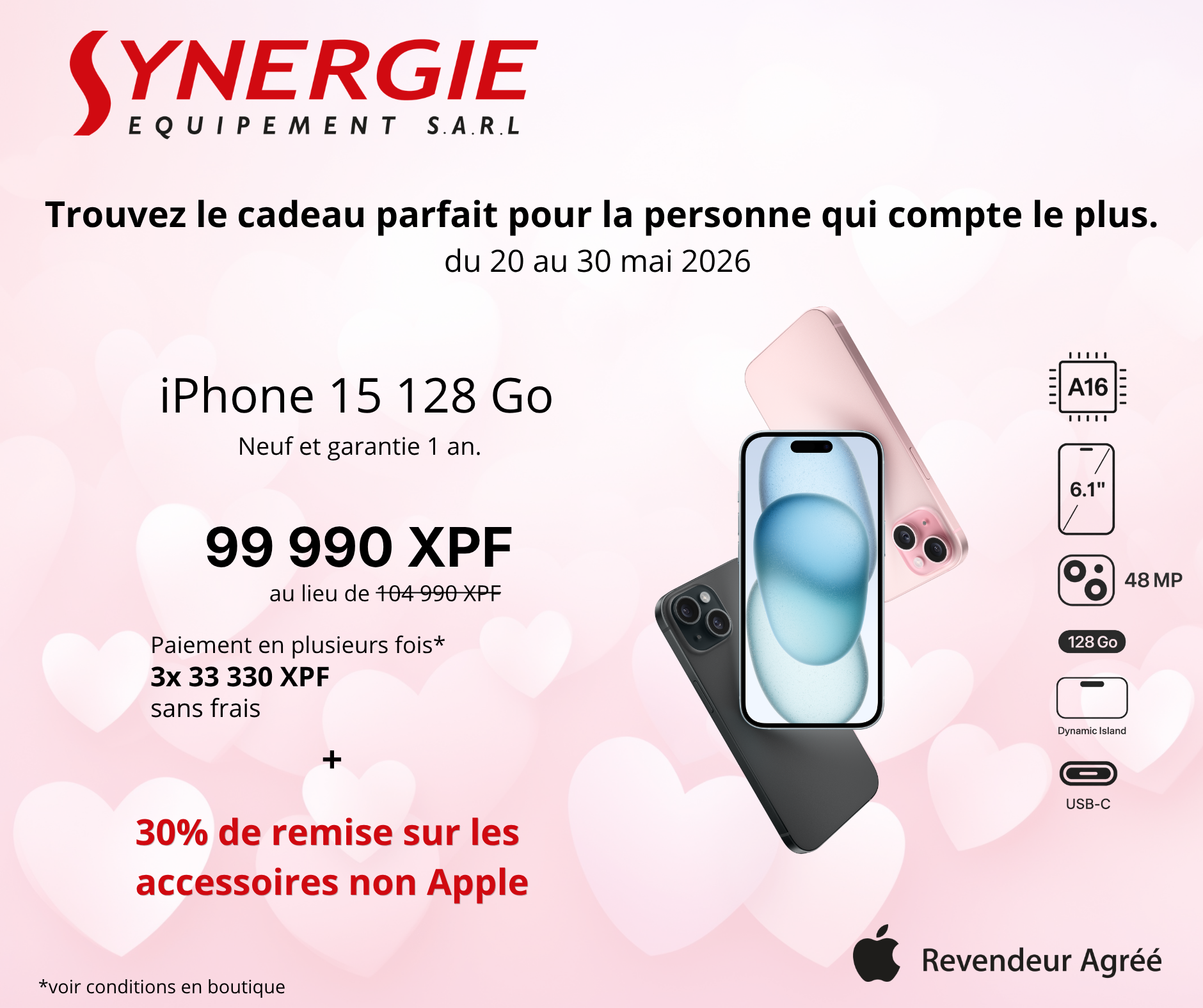 Des offres iPhone à ne pas manquer chez Synergie Equipement