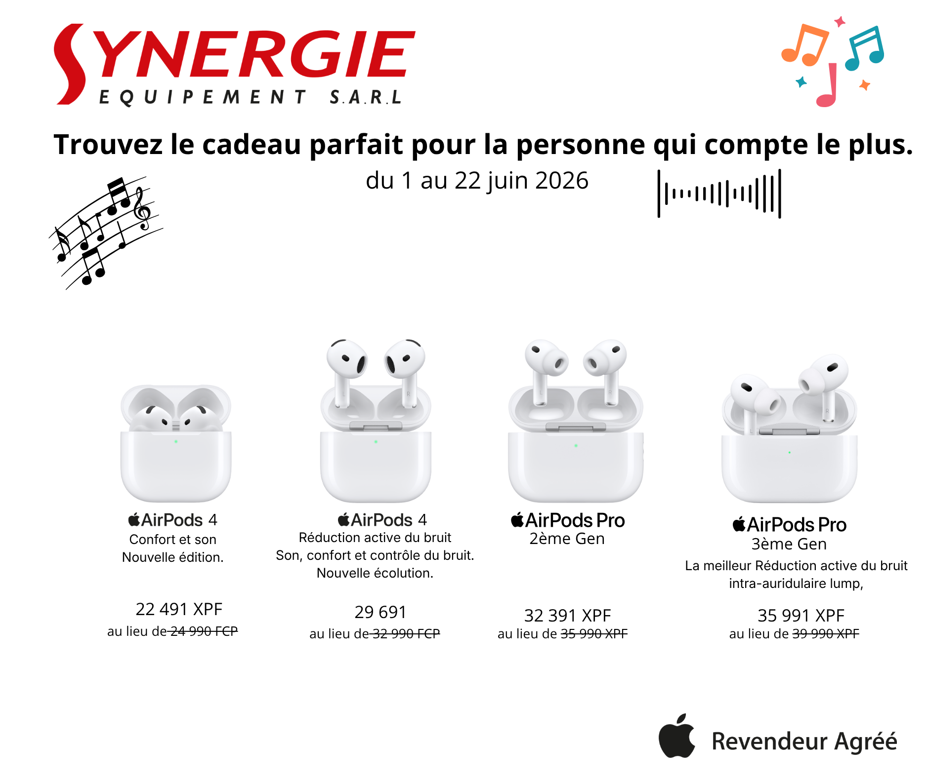 Fête de la Musique : -10% sur les produits audio chez Synergie