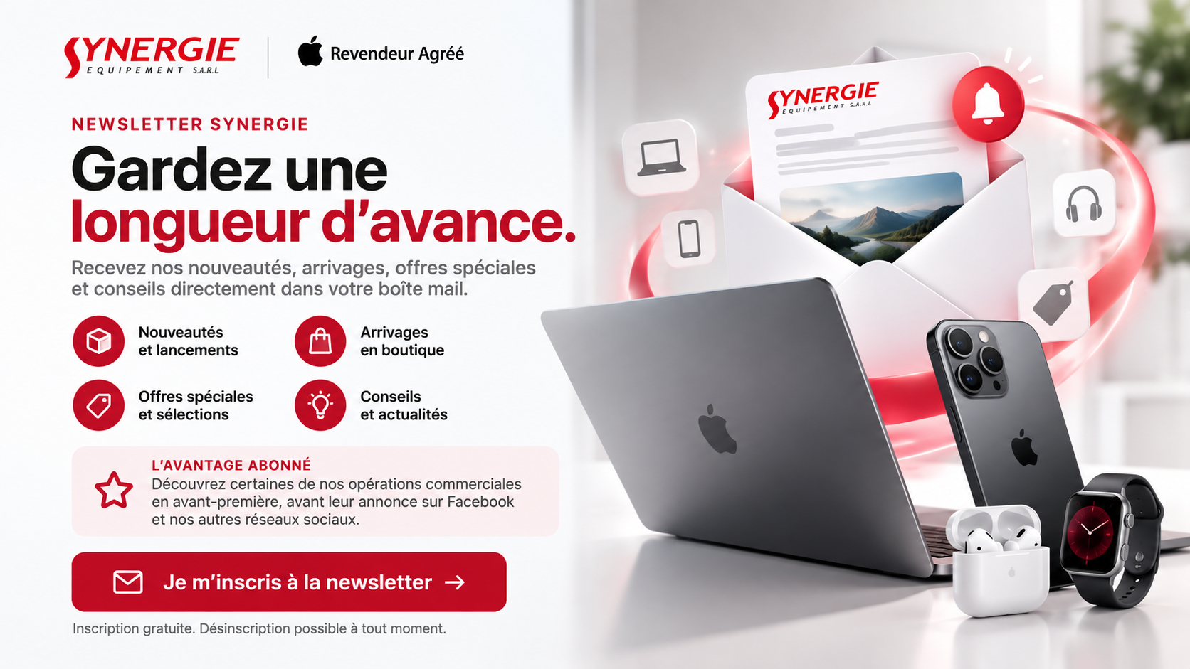 Newsletter Synergie : gardez une longueur d'avance