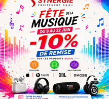 Fête de la Musique : -10% sur les produits audio chez Synergie