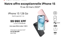 Offres exceptionnelles iPhone