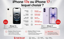 iPhone 17e ou iPhone 17 : quelles différences et lequel choisir ?